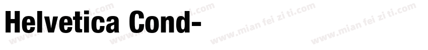 Helvetica Cond字体转换